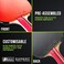 Expert Table Tennis Palio Master 3.0 Table Tennis BatCaseITTF-Approved Intermediate Ping Pong RacketAllround Speed, Spin and Control