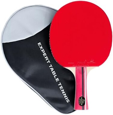 Expert Table Tennis Palio Master 3.0 Table Tennis BatCaseITTF-Approved Intermediate Ping Pong RacketAllround Speed, Spin and Control