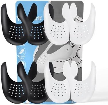 YOLOPARK Shoe Creases Protector, 4 Pairs Shoe Anti Creases Guard to Prevent Sneaker Creases for Men's 7.5-13 Women's 5-9