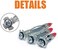 ISPINNER 52pcs Zinc Plated Steel Long Hollow Wall Drive Anchor Screws Assortment Kit for Drywall (35mm 46mm 59mm