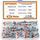 ISPINNER 52pcs Zinc Plated Steel Long Hollow Wall Drive Anchor Screws Assortment Kit for Drywall (35mm 46mm 59mm