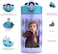 Zak Designs Disney Frozen 2 Kids Water Bottle Set with Reusable Straws and Built in Carrying Loops, Made of Plastic, Leak-Proof Water Bottle Designs (ElsaAnna, 16 oz, BPA-Free, 2pc Set