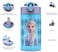 Zak Designs Disney Frozen 2 Kids Water Bottle Set with Reusable Straws and Built in Carrying Loops, Made of Plastic, Leak-Proof Water Bottle Designs (ElsaAnna, 16 oz, BPA-Free, 2pc Set