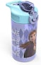 Zak Designs Disney Frozen 2 Kids Water Bottle Set with Reusable Straws and Built in Carrying Loops, Made of Plastic, Leak-Proof Water Bottle Designs (ElsaAnna, 16 oz, BPA-Free, 2pc Set