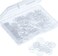 WILLBOND (200- Clear Disc Pads to Stabilise Earrings, Plastic Discs for Earring Backs (200