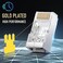 موصلات JODROAD RJ45 Cat6 Cat 6A المحمية - موصل تمرير مطلي بالذهب ثلاثي الأطراف 8P8C، مقابس معيارية لكابلات إيثرنت مجدولة FTP/STP، سلك صلب - 50 قطعة/عبوة