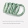 Zimlove Natural Jade Bangle Bracelet for Women Girls Classcial Retro Chinese Style Hand Jade Bracelets with Certificate and Gift Box
