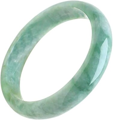 Zimlove Natural Jade Bangle Bracelet for Women Girls Classcial Retro Chinese Style Hand Jade Bracelets with Certificate and Gift Box