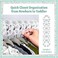 Baby Nest Designs Closet Dividers for Baby Clothes - 7X Baby Clothing Size Age Dividers from Newborn Infant to 24 Months - Boho Baby Clothes Dividers and Nursery Closet Organizer