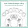 Baby Nest Designs Closet Dividers for Baby Clothes - 7X Baby Clothing Size Age Dividers from Newborn Infant to 24 Months - Boho Baby Clothes Dividers and Nursery Closet Organizer