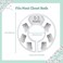 Baby Nest Designs Closet Dividers for Baby Clothes - 7X Baby Clothing Size Age Dividers from Newborn Infant to 24 Months - Boho Baby Clothes Dividers and Nursery Closet Organizer