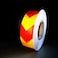AISEY Reflective Tape Waterproof High Visibility RedYellow, Industrial Marking Tape Heavy Duty Hazard Caution Warning Safety Adhesive Tape Outdoor 2 Inch by 30 Feet