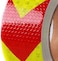 AISEY Reflective Tape Waterproof High Visibility RedYellow, Industrial Marking Tape Heavy Duty Hazard Caution Warning Safety Adhesive Tape Outdoor 2 Inch by 30 Feet