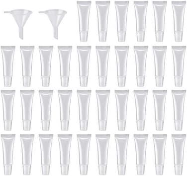 HRLORKC 40Pcs 10ml Empty Tubes Lip empty lip gloss containers for Lip Gloss Balm Cosmetic