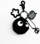 YJacuing Wildforlife Dust Bunny Soot Sprite Plush Keychain