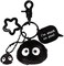 YJacuing Wildforlife Dust Bunny Soot Sprite Plush Keychain