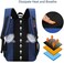 HOPYOCK Boys School Bags for Girls, Multi-Pocket School Bag with Reflective Design, Waterproof School Bags for Children