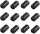 Viaky 12 Pack RFI EMI Noise Suppressor Cable Clip, Clip-on Ferrite Ring Core Noise Filter for 5mm Dia Cable(Black