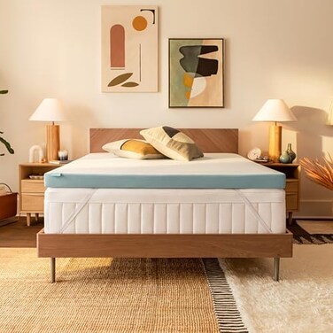 Tempur-Pedic Tempur-AdaptCooling 3-Inch Queen Mattress Topper Medium Luxury Premium Foam, Washable Cover, Topper,White