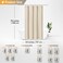 BTTN 54" Wide Shower Curtain, Linen Textured Heavy Fabric Shower Curtain Set 54"x78" with 10 Plastic Hooks, Luxury Heavy Fabric Shower Curtains