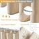 BTTN 54" Wide Shower Curtain, Linen Textured Heavy Fabric Shower Curtain Set 54"x78" with 10 Plastic Hooks, Luxury Heavy Fabric Shower Curtains