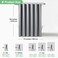 Dynamene Extra Long Shower Curtain,96 Inch Long Waffle Weave Weighted Thick Cloth Bathroom Shower Curtain, Neutral Heavy Duty Hotel Bath Curtain Set with 12 Plastic Hooks,72x96,Grey/Gray