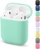 ZLZB AirPods Case, Airpods Accessories,AirPods Case Protection No Keychain,Airpods Silicon Case,Ultra-Thin Soft Airpods Cover Skin Compatible with Airpods 1AirPods 2(Green