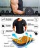 NINGMI Sauna Suit for Men Hot Sweat Suit Sauna Shirt Sweat Body Shaper Workout Neoprene Suit Zipper Short Sleeve Black