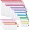 JARLINK 18 Pack 8 Sizes Zipper Mesh Pouch, Waterproof Zipper File Bags Document Pouch Multipurpose Travel Bags for Office Supplies Cosmetics Travel Accessories