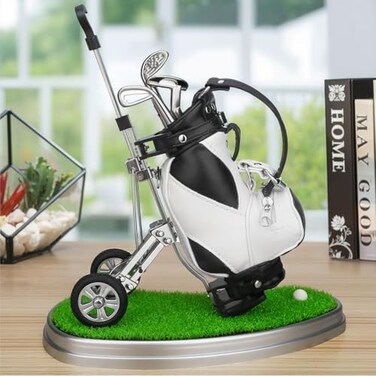 10L0L Golf Pen Holder with 3 Golf Club Pens - Unique Gift for Golf Fans and Colleagues