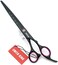 Smithking 8.0 inches Professional Dog Grooming Scissors Set StraightthinningCurvedchunkers 4pcs in 1 Set (with Comb, Black