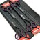 Smithking 8.0 inches Professional Dog Grooming Scissors Set StraightthinningCurvedchunkers 4pcs in 1 Set (with Comb, Black