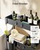 Pipishell PIUC04 Slim Storage Cart with Wheels, Black ABS Material, 3 Shelf Utility Cart for Bathroom, Laundry, Kitchen, Narrow Spaces