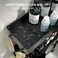Pipishell PIUC04 Slim Storage Cart with Wheels, Black ABS Material, 3 Shelf Utility Cart for Bathroom, Laundry, Kitchen, Narrow Spaces