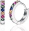 SWEETV 925 Sterling Silver Huggie Hoop Earrings for Women Girls-Tiny Small Cartilage Hoop Earring