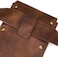 SUMGOGO Belt Pouch Waist Bag Fanny Pack Medieval Vintage Leather Pouch Cellphone Holder Holster Carry Belt Purse Pocket Casual Hiking Festival Renaissance Faire Costume Props Travel Wallet (Brown, Bro