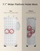 Pipishell Slim Storage Cart with Wheels, Bathroom Cart Organizer Small, Rolling Cart for Bathroom, Laundry Room, Kitchen, Narrow Space, White PIUC04W