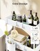 Pipishell Slim Storage Cart with Wheels, Bathroom Cart Organizer Small, Rolling Cart for Bathroom, Laundry Room, Kitchen, Narrow Space, White PIUC04W