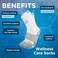 OrthoSleeve Non-Binding Wellness Care Socks WC4 Improves Circulation and Helps with Sensitive feet, Edema, and Swelling (3 Pack