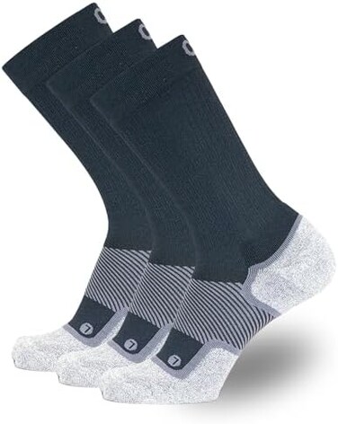 OrthoSleeve Non-Binding Wellness Care Socks WC4 Improves Circulation and Helps with Sensitive feet, Edema, and Swelling (3 Pack