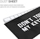 kwmobile Keyboard Cover Compatible with Universal Keyboard (L- Dust Cover PC Keyboard Fabric Case - Don't touch my keyboard