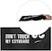 kwmobile Keyboard Cover Compatible with Universal Keyboard (L- Dust Cover PC Keyboard Fabric Case - Don't touch my keyboard