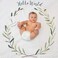 lulujo Baby&rsquo;s First Year Milestone Blanket and Card Set40in x 40in (Hello World