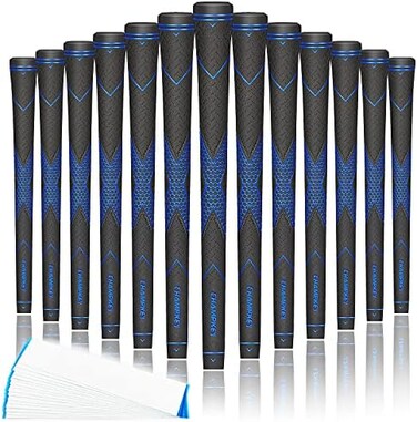 مجموعة مقابض جولف CHAMPKEY Traction-X مكونة من 13 قطعة - اختر بين 13 مقبضًا مع 15 شريطًا و13 مقبضًا مع جميع أدوات الإصلاح