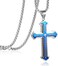 Rehoboth Men's Stainless Steel Nail Lord's Prayer Cross Pendant Necklace for Men Women Big Pendant and Strong Chain 24'