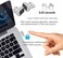 ARCANITE USB Fingerprint Reader for Windows 11/10 Hello, 0.05s 360-Degree Sensor Security Device