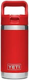 YETI Rambler Jr. 12 oz Kids Bottle, with Straw Cap, Canyon Red