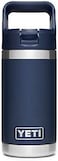 YETI Rambler Jr. 12 oz Kids Bottle, with Straw Cap, Navy, 21071500110, 1 Count (Pack of 1