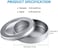 TecUnite 4 oz Metal Tin Cans Round Tin Containers Empty Tin Cans with Clear Top for Kitchen Office Candles Candies and Gifts Holding (24 Pieces