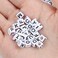 Quefe 1440pcs Acrylic Letter Beads White Cube Alphabet Beads Sorted Alphabet Beads for Jewelry Making, Bracelets, Necklaces, Key Chains (6 x 6mm
